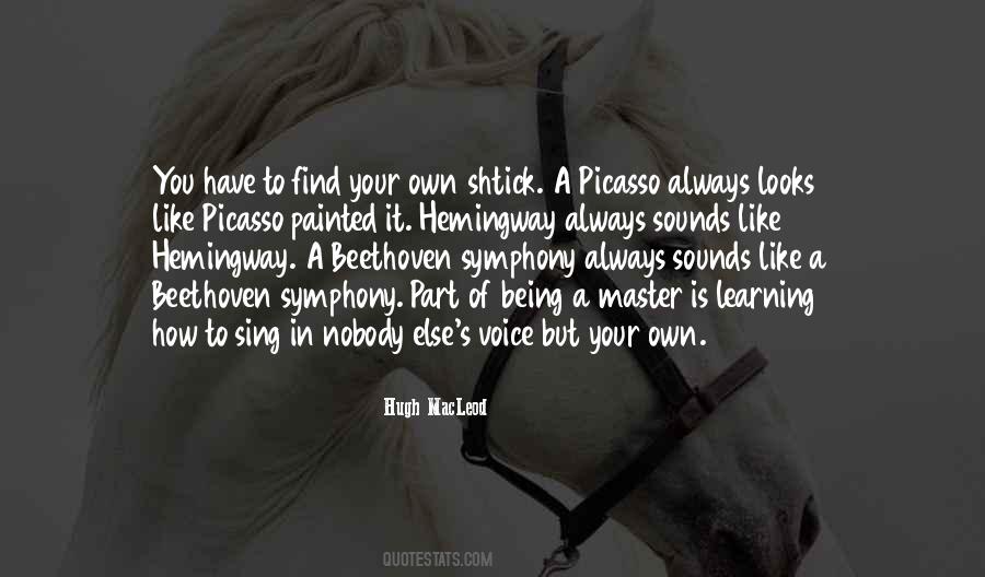 His Master's Voice Quotes #1589663