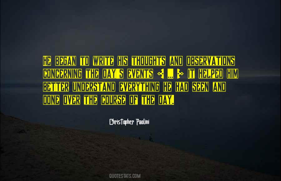 His Thoughts Quotes #1301545