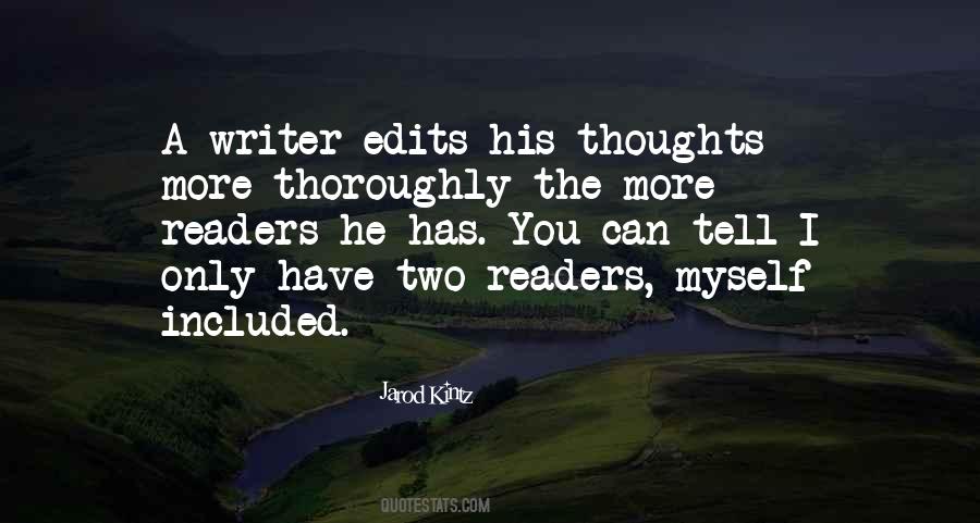 His Thoughts Quotes #1616318