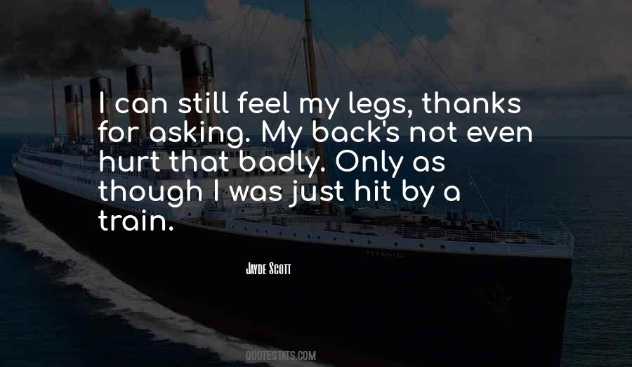 Hit By A Train Quotes #1035060