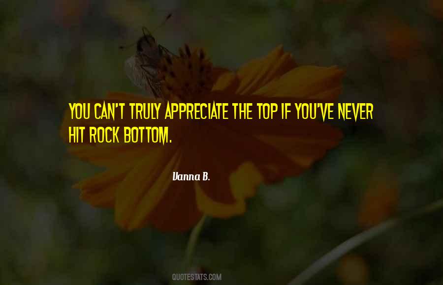 Hit Rock Bottom Quotes #1330926