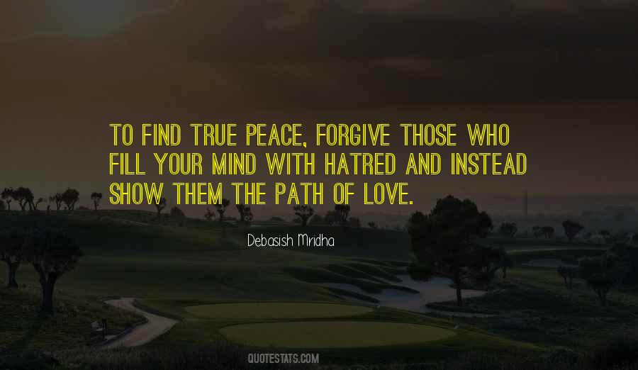 Quotes About Forgiveness And Peace #144273