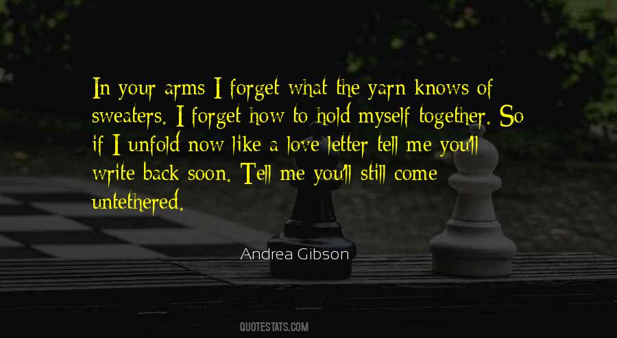 Hold In Your Arms Quotes #1638279