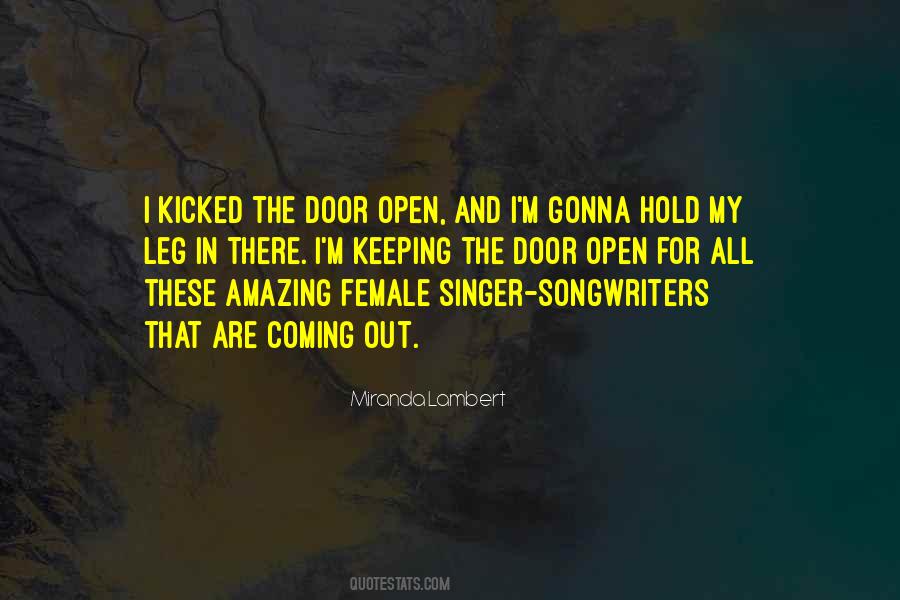 Hold The Door Quotes #1220559