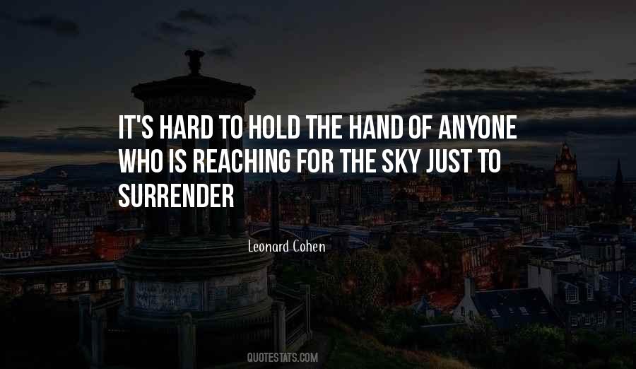 Hold The Hand Quotes #147518