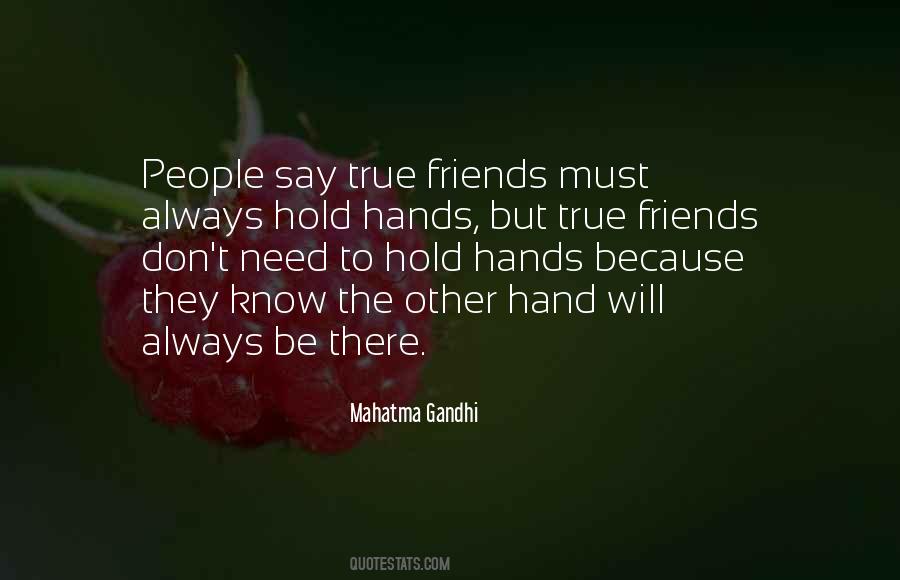 Hold The Hand Quotes #60410