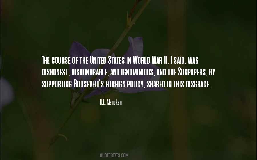 Quotes About Foreign Policy In The United States #972625
