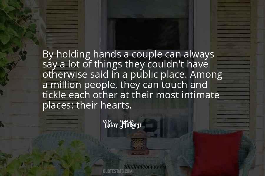 Holding Each Other's Hands Quotes #1722134