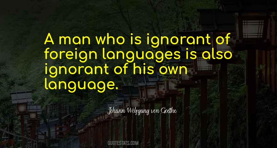 Quotes About Foreign Languages #777978