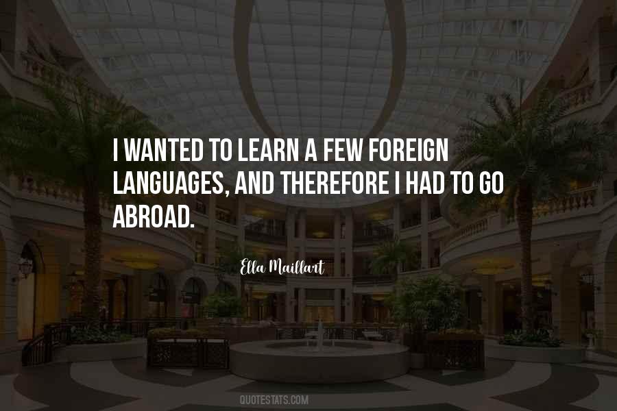 Quotes About Foreign Languages #830177