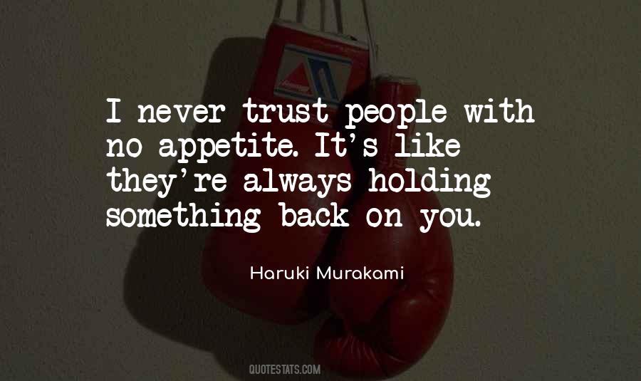 Holding Things Back Quotes #155558