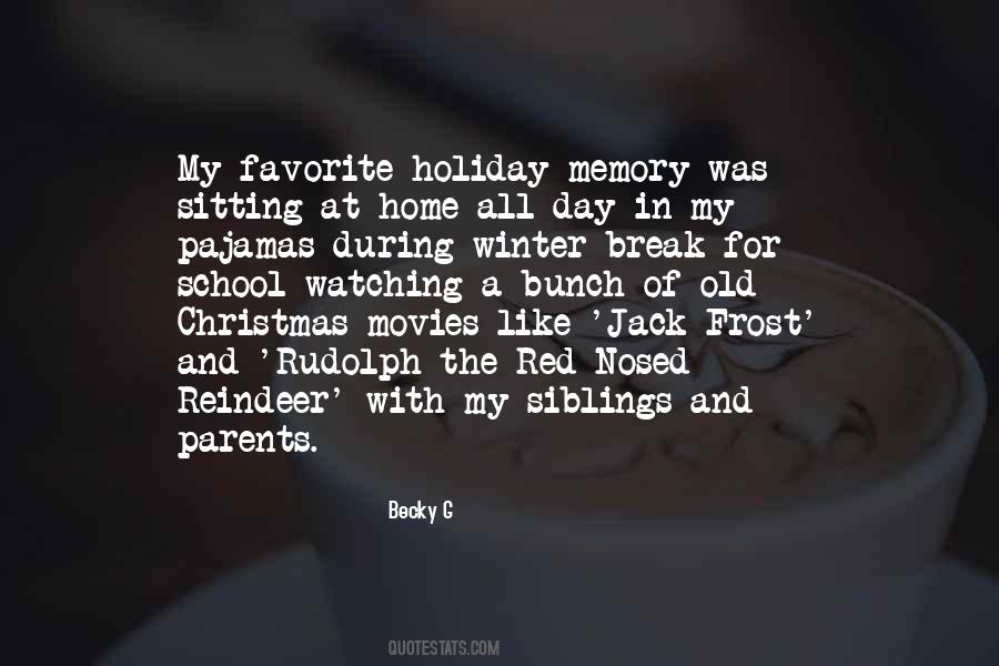 Holiday Memory Quotes #153481
