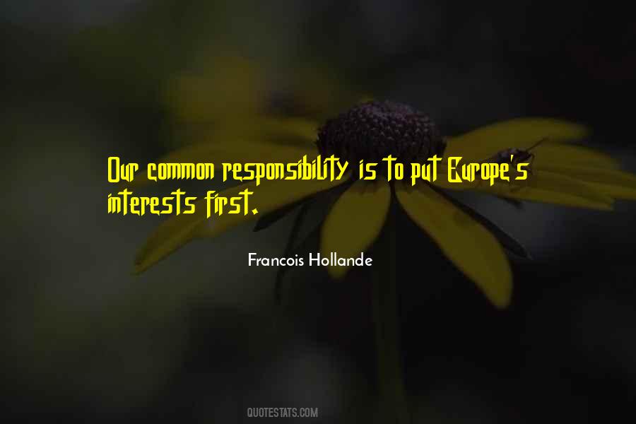 Hollande Quotes #324624