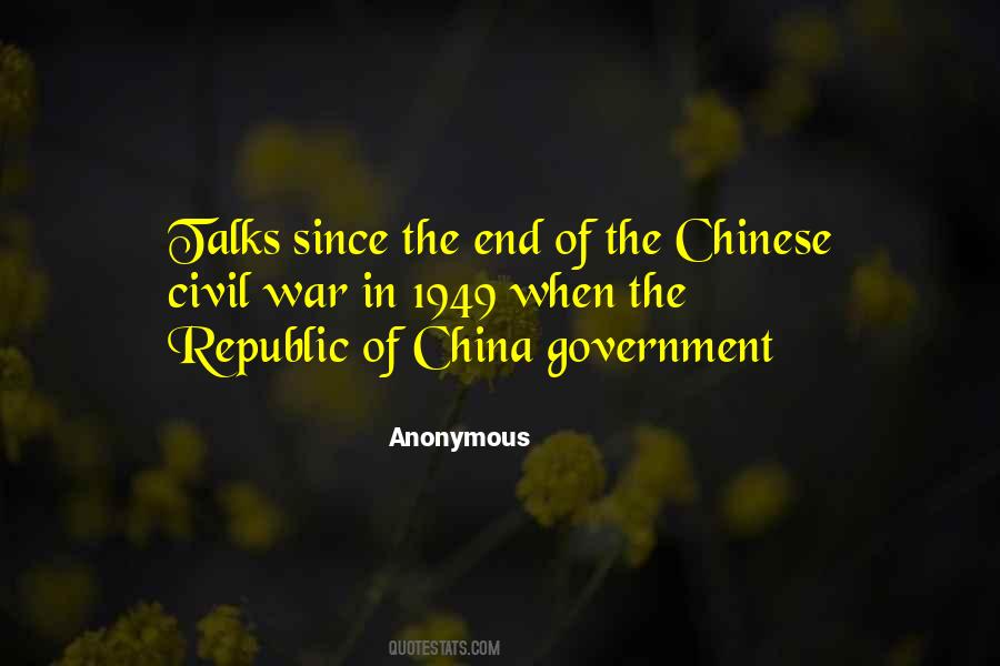 Quotes About The Chinese Civil War #728976