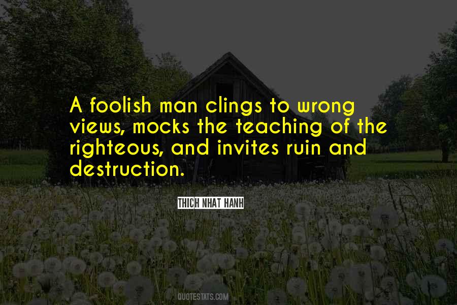 Quotes About Foolish Man #1262644