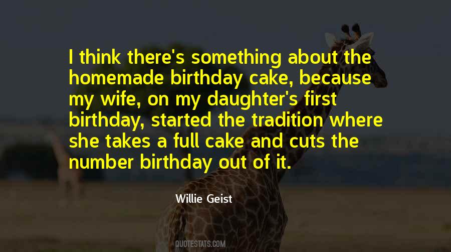 Homemade Birthday Cake Quotes #483595