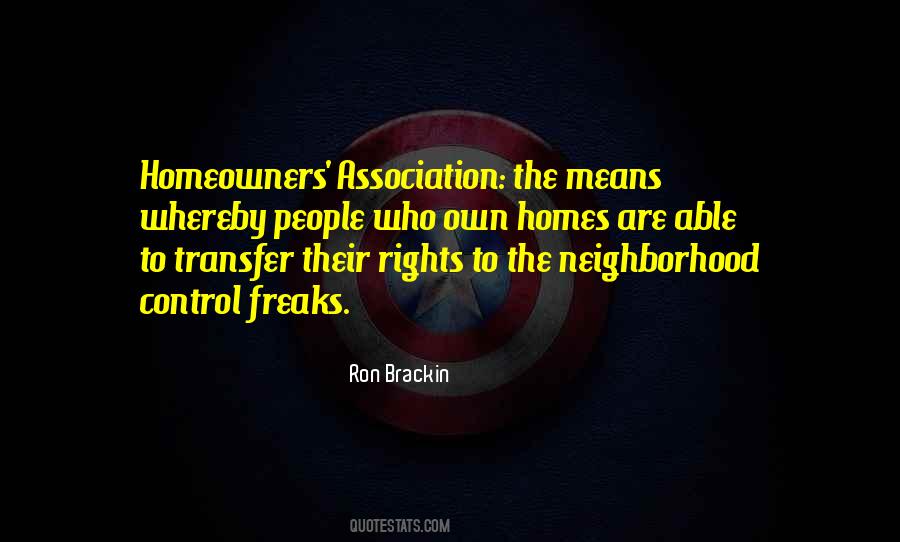 Homeowners Association Quotes #249616