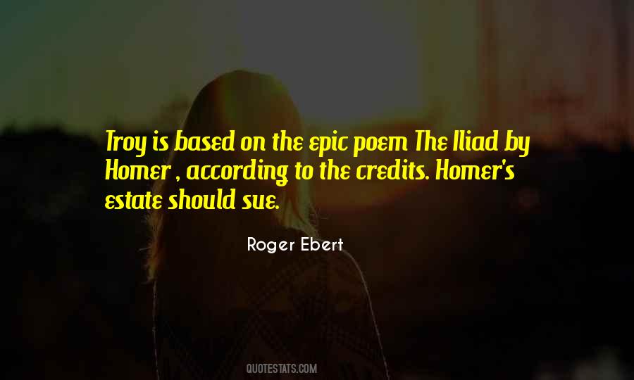 Homer Iliad Quotes #1760317