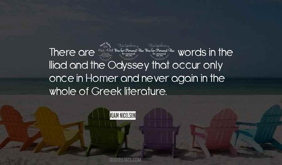 Homer's Odyssey Quotes #74168