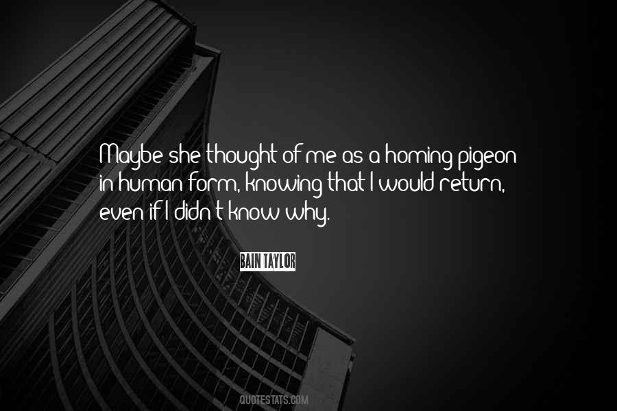 Homing Pigeon Quotes #1773451