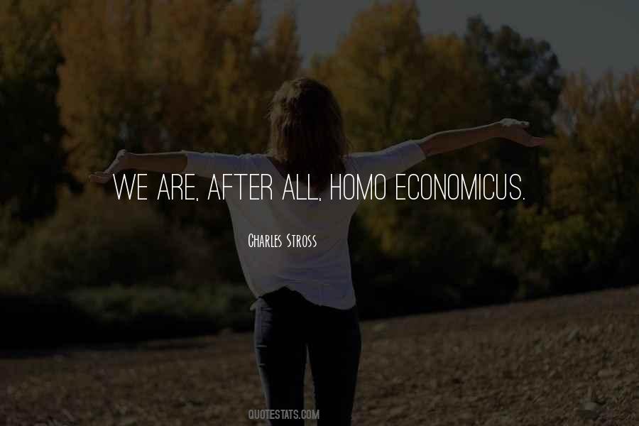 Homo Economicus Quotes #217338