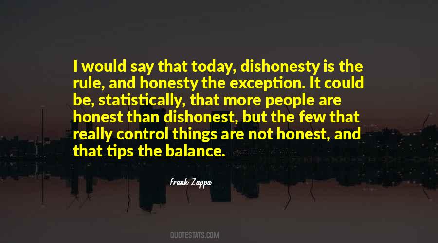 Honesty Dishonesty Quotes #959183