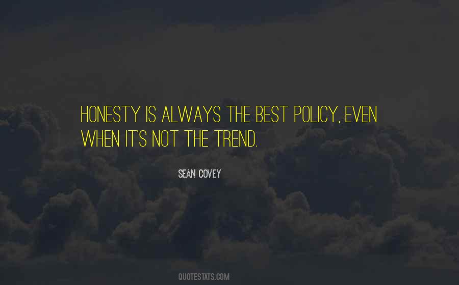 Honesty Is The Best Quotes #1657901