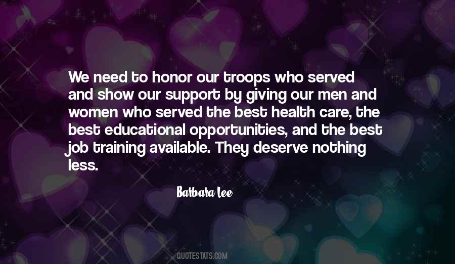 Honor Our Troops Quotes #561363