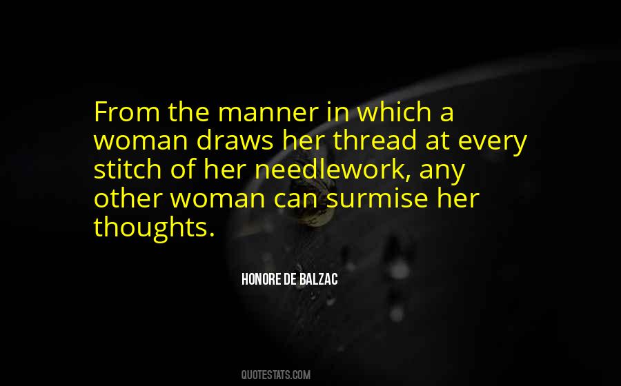 Honore De Balzac Woman Of Thirty Quotes #303816