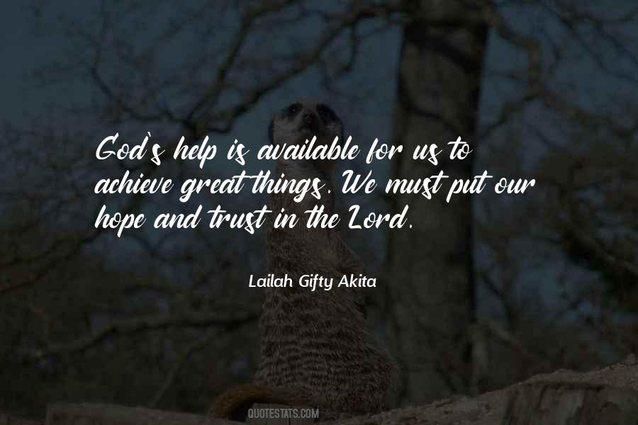 Hope And Trust In The Lord Quotes #1866847