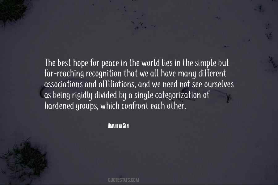Hope For Peace Quotes #1686373