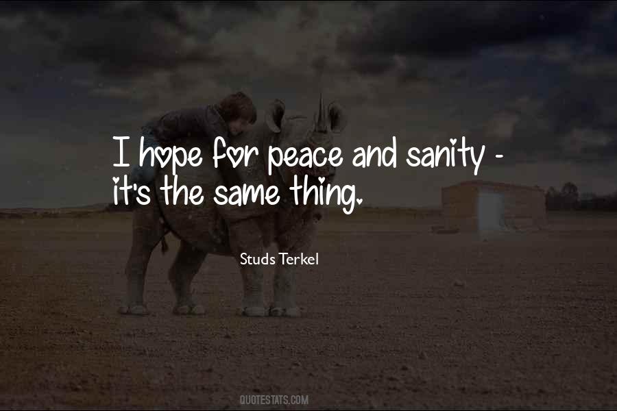 Hope For Peace Quotes #1826767