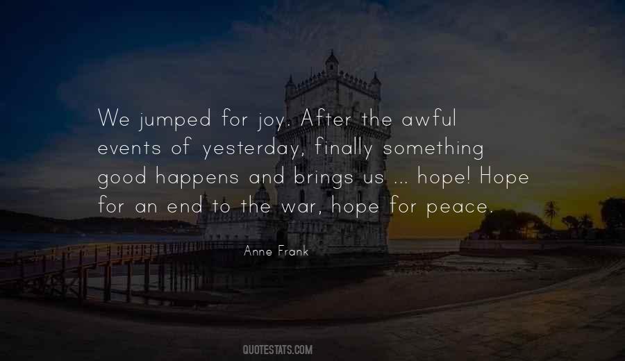 Hope For Peace Quotes #947041