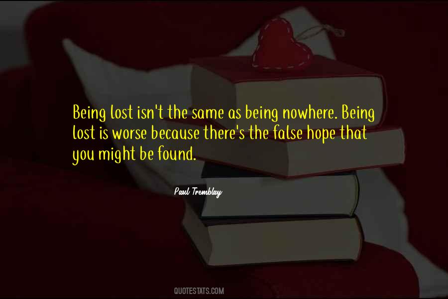 Hope Is Lost Quotes #295915