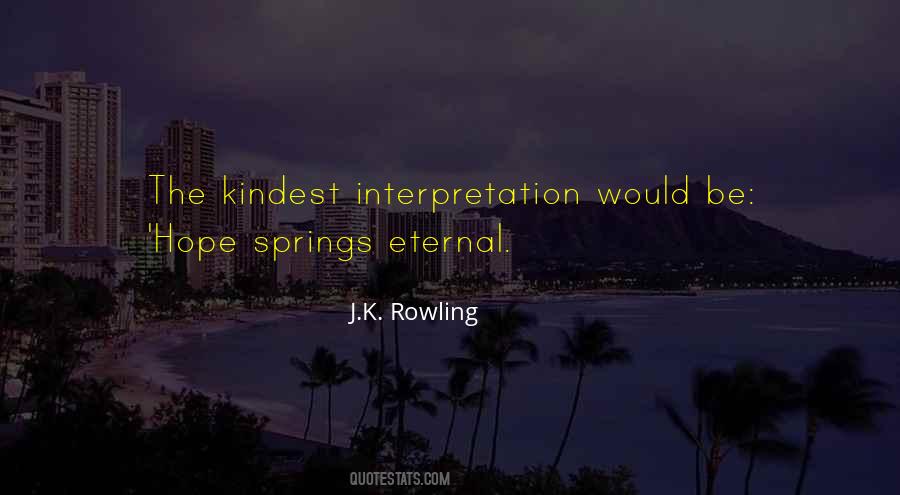 Hope Springs Quotes #631121