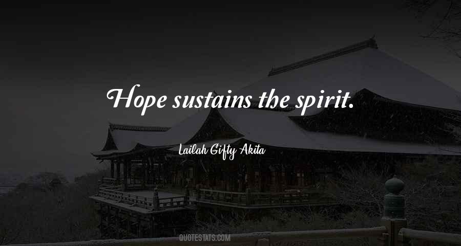 Hope Sustains Life Quotes #510602