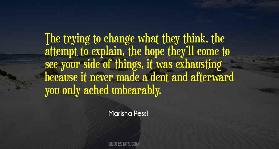 Hope To Change Quotes #129911