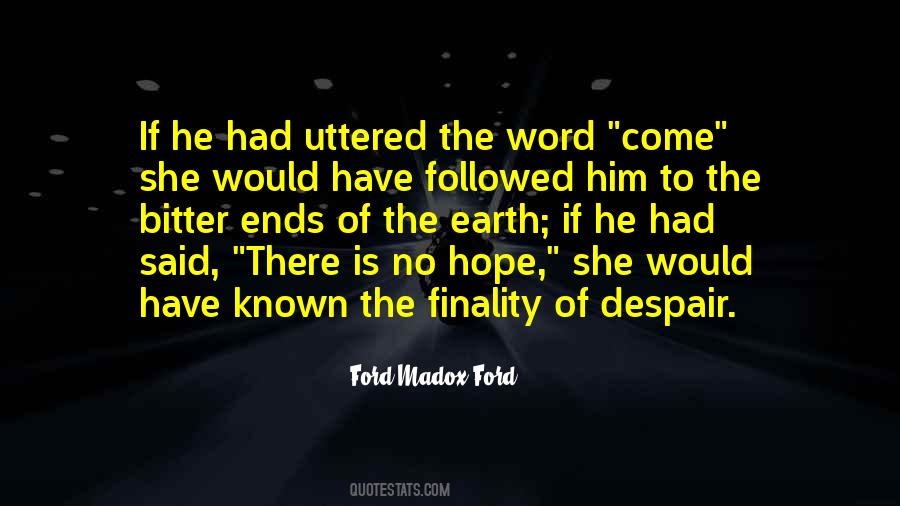 Hope When There Is None Quotes #1937