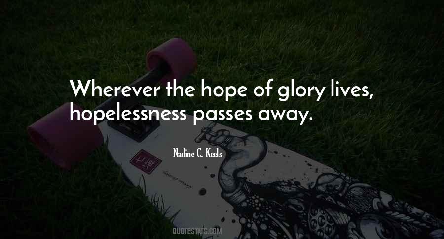 Hopelessness Inspirational Quotes #1144230