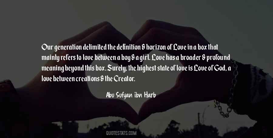 Horizon And Love Quotes #179429