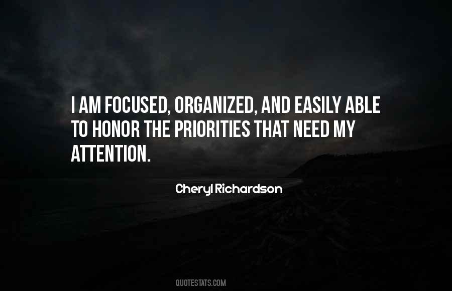 Quotes About Focused Attention #1004153
