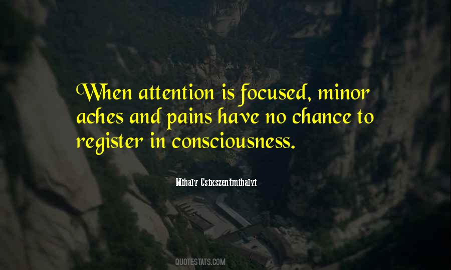 Quotes About Focused Attention #1021474