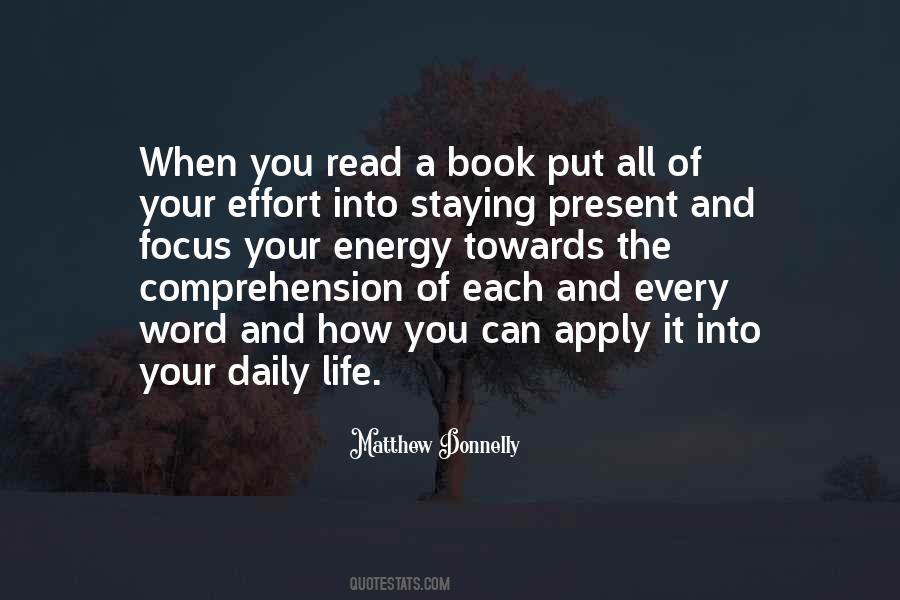 Quotes About Focus On The Present #1531843