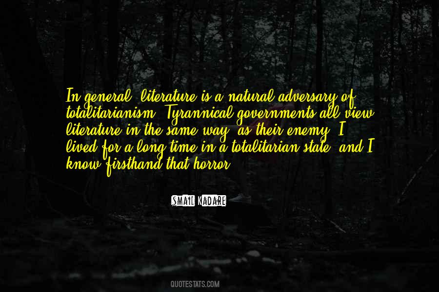 Horror Literature Quotes #1250765