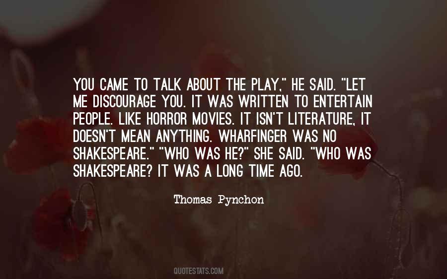 Horror Literature Quotes #273834