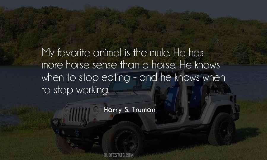 Horse And Mule Quotes #1577784