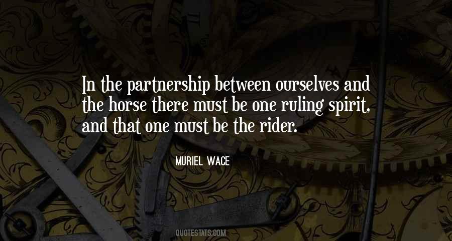 Horse And Rider Partnership Quotes #113883