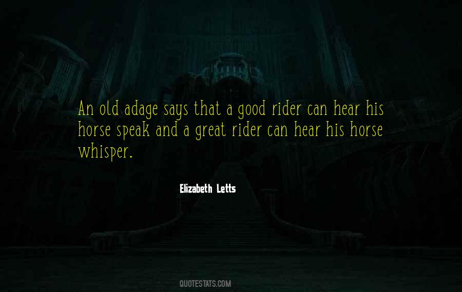 Horse Rider Quotes #788262