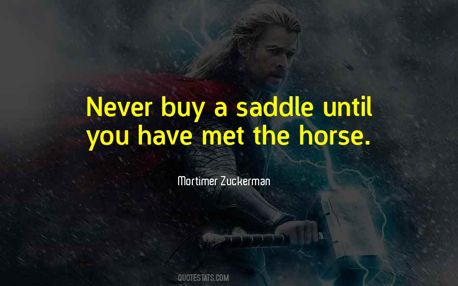 Horse Saddle Quotes #1846716