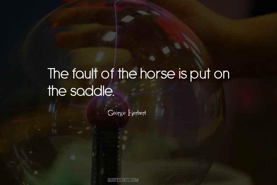 Horse Saddle Quotes #775181